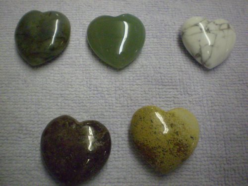 Loose hearts, assorted stone.